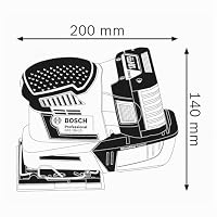 Bosch Professional 18V System Akku Schwingschleifer GSS 18V-10 (Schwingkreis-Ø: 1,6 mm, inkl. 3 Grundplatten mit unterschiedlichen Formaten, in L-BOXX, ohne Akku/ Ladegerät) – Ansicht 3