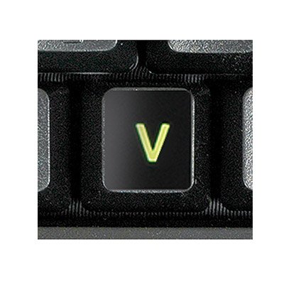 Glowing Fluorescent English US Keyboard Sticker miniatura 3