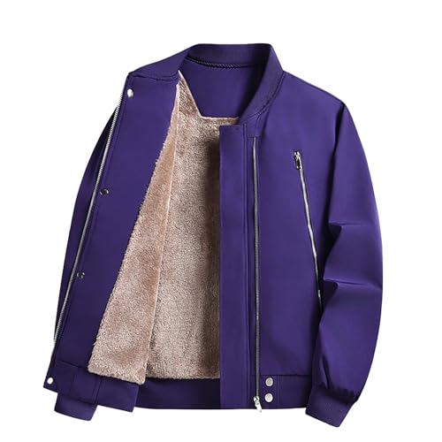 Veste polaire zippée homme à col montant manteau chaud et coupe-vent