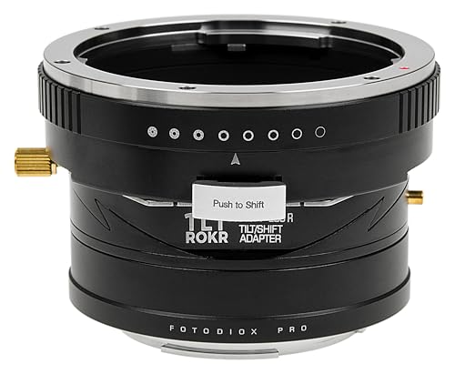 Fotodiox Pro TLT ROKR (チルト/シフト) レンズアダプター - Pentax 645 (P645) Mount D FA & DA オートフォーカスレンズと互換性があり、Canon RF マウントカメラに適合します。