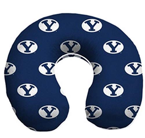 Pegasus Sports NCAA Memory Foam Microplush Travel Pillow, BYU Cougars