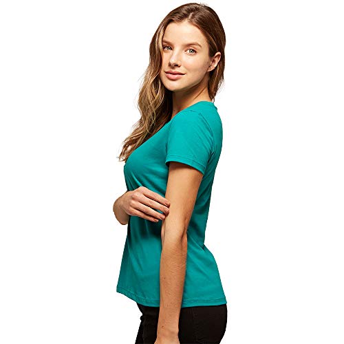 Camiseta Babylook Basica, basicamente., G, Verde, Feminino