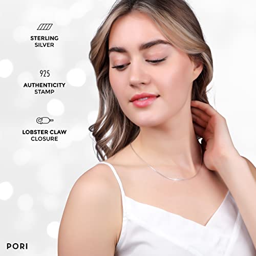 PORI JEWELERS 925 Sterling Silver 1.5MM Magic 8 Sided Italian Snake Chain - Women - Made In Italy3