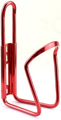 Yunwal Bike Bicycle Cycling Aluminum Water Bottle Holder Cage Rack 5 Color Optional (Red)