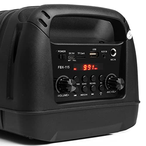 Caixa de Som Bluetooth 200w Rms Amplificada Iluminação Led RGB Som Potente Tws Com Microfone P10 Kar