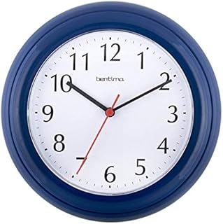 Acctim Wycombe Kitchen Wall Clock Quartz Arabic Numerals Blue 22cm 21419