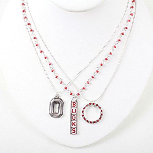 Seasons Jewelry Ohio State Trio Necklace