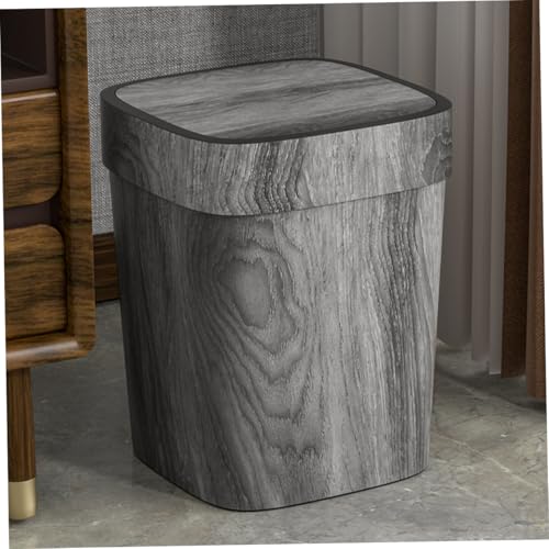 KOMBIUDA caneca de basura rectangular con tapa oscilante miniatura 5
