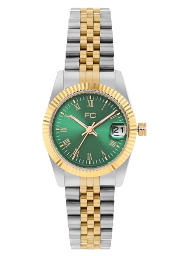 Image of French Connection Alice | Green Round Dial | Roman Numerals | Date Display | Analog Watch for Women - FCN00085G