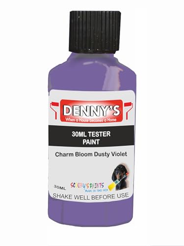 Premium Interior Wall & Furniture Chalk Paint – Charm Bloom Dusty Violet – Rich Matt Finish, Durable & Washable, Low Odour, Ideal for Living Rooms, Bedrooms & Hallways (30ML Tester Bottle)