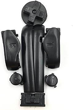 Replacement Set Shoulder L R A B Buttons Keypads D-Pad Button Power ON Off Buttons for Gameboy Advance GBA Black