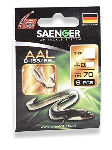 Aalhaken B-153 Gr. 2 - 70cm Vorfachhaken Aal Carbon Steel von SÄNGER Cover