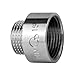 Produktbild Messing CHROM Fittings Muffennippel reduziert Außengewinde - Innengewinde (3/8" x 1/2")