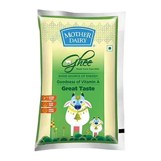 Mother Dairy Cow Ghee Pouch, 1L