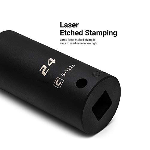 Capri Tools 1/2 In. Drive Jumbo Deep Impact Socket Set, 29 To 36 Mm, Metric, 8-Piece #TOP4