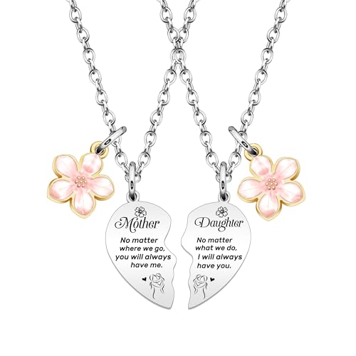 Hcvone Mum Necklace Mum Birthday Gifts Mothers Day Gifts Christmas Gifts For Mother