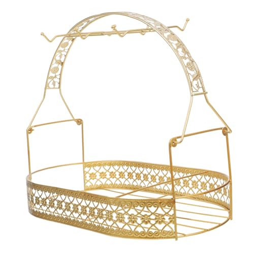 OSOLADY 鉄製茶杯架 コーヒーマグカップ収納ラック 多機能カップホルダー キッチンカウンター用 空間化 耐久性設計 小酒杯 ティーカップ対