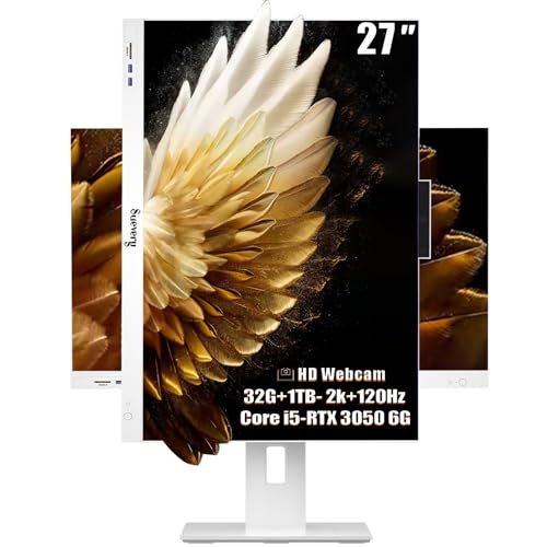 suevery 2K 120Hz 27�C���` �I�[���C������ �f�X�N�g�b�vPC�A�r�W�l�X�I�[������ QHD AIO �f�B�X�v���C �z�[��&�I�t�B�X�A�w��&�r�W�l�X�p�ACore i5-13400F(�ő�4.6G)�A1TB SSD�A32G RAM�ARTX 30