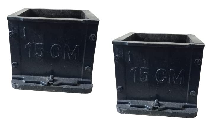 Concrete Cast Iron Cube Mould Non ISI Perfect Casting Oiled Surface for Long Life Heavily Packed for Complete Safety in Transportation (150x150x150mm, Regular 7 Kg) PACK OF 2 (B0BSFQTV4V) Amazon Price History, Amazon Price Tracker
