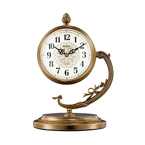 Relógio de mesa vintage Retrô Desk Relógio Início Criativo Desktop Silencioso Relógio Ornaments Sala