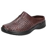 Easy Street Women's Janalee Mule, Brown Woven Embossed, 8.5
