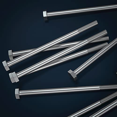 Image of 1 /2-13 x 7 (1 to 7 inch Optional) Hex Head Screw Bolt, Stainless Steel 18-8(304), Partially Threaded,5pcs