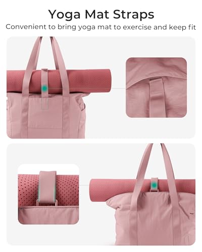 Image of BAGSMART Tote Bag for Women, Tote Bag with Zipper Work Tote with Compartments Nurse Shoulder Hanbag for Travel, Gym