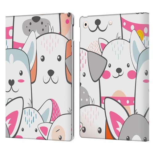 Étui portefeuille en cuir Haroulita Chats et Chiens iPad 10.2 housse