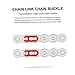 Garneck 10pcs Chain Connecting Buckle Link Connectors for Motorcycles and Industrial Use Precision-Made for High Reliability and Stability