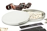 Edle Filmdose - Neben einer Geschenkverpackung für Ihre Liebsten können Sie die runde Metallbox auch als Vorratsdose zur Aufbewahrung für viele verschiedene Dinge verwenden. Sie bringt Ordnung in den Alltag. Bei der Arbeit, zu Hause, in Küche und Büro sowie unterwegs.