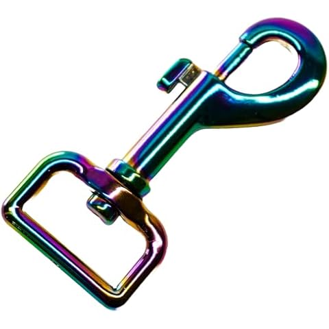 BORED? PARACORD! Rainbow Bolt Snap Hook Keychain Clip (10-Pack) Cover