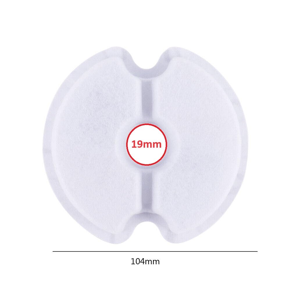 cyclingcolors 5x filtro fontanella per gatti spugna schiuma acqua fontana, rotondo 104mm