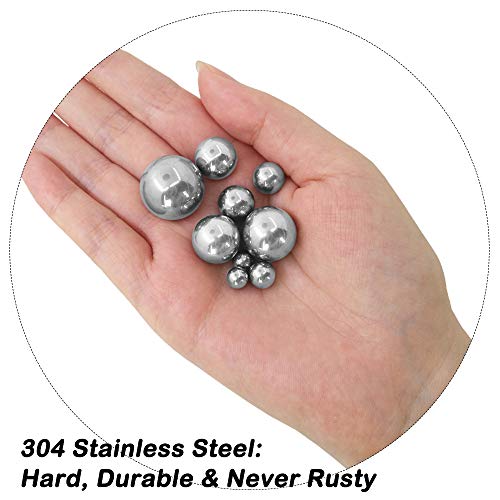 findTop 20 Pieces Coin Ring Making Forging Balls,findTop Stainless Steel Balls Assortment of 3/4 Inch, 5/8 Inch, 9/16 Inch, 1/2 Inch, 7/16 Inch, 3/8 Inch, 5/16 Inch, 1/4 Inch, 5/32 Inch and 3mm