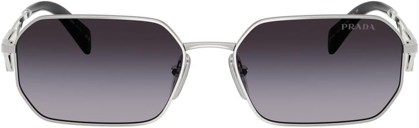 Prada Grey Gradient Geometric Ladies Sunglasses PR A51S 1BC90A 58