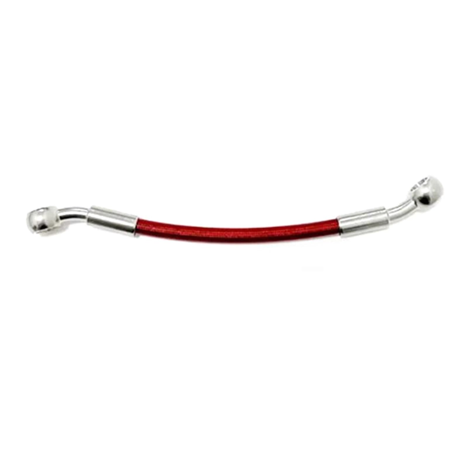 Kmwshan One Color Motorbike Brake Line Motorcycle Accessories 40Cm-500Cm Hydraulic Oil Pipe Stainless Steel Braided Brake Line Hose M10 Red 28°- 28°(120Cm)