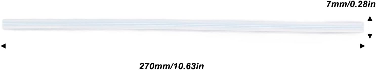 Hot Glue Sticks, 180Pcs White Transparent Strong Adhesion Adhesive EVA Sticks Compatible with Most Glue Guns Multipurpose for DIY Art Craft General Repairs