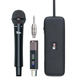 Xvive M5 Handheld Wireless Microphone System, 5.8GHz Plug-and-Play Wireless XLR Mic with Compact Receiver, Auto Channel Scan, 24-bit/48kHz Audio for Church, Live Vocals, Speakers & Events
