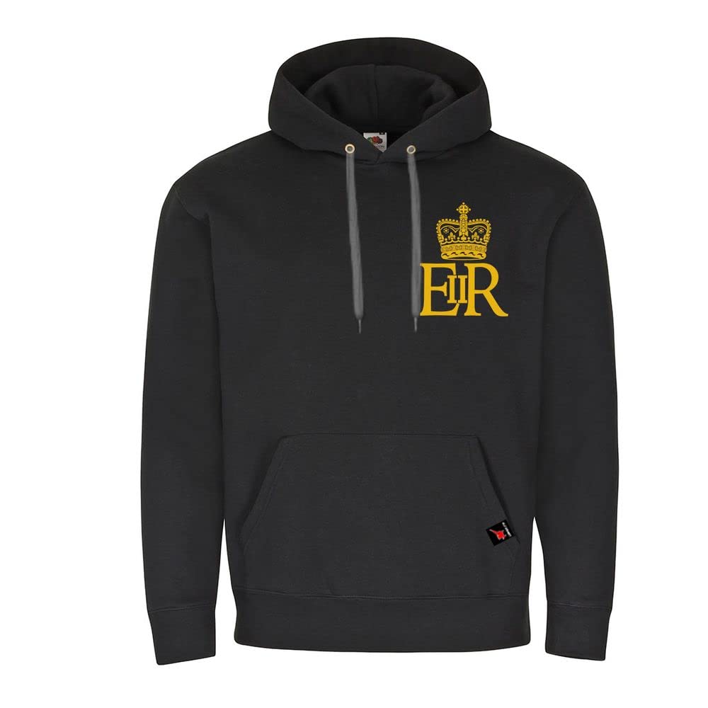 Sweat à capuche Queen Elizabeth II : l'idée cadeau idéale avec son emblème couronne