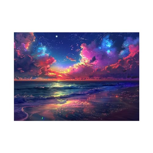 Impression sur toile paysage abstrait de grand format pour decoration murale de luxe