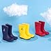 Kamik Kids Stomp Waterproof Rain Boots,Black,5