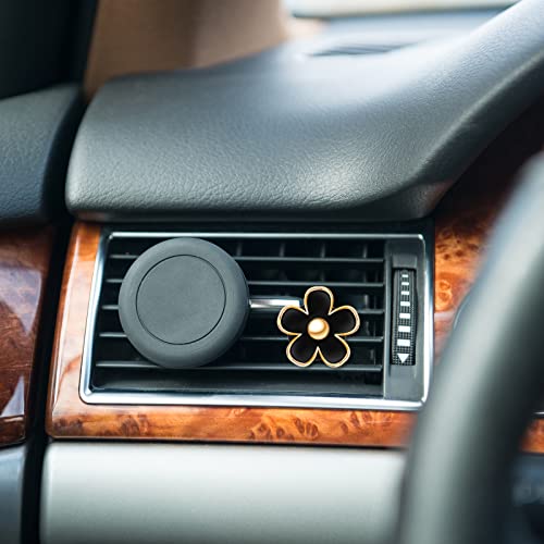 Image of Frienda 6 Pcs Daisy Flower Air Vent Clip Accessories Air Conditioning Outlet Clip Car Air Freshener Dashboard Accessories Charm Car Inter Decor(3 cm, 3.3 cm,Red, Pink, Black)