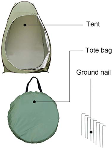 Carpa de camping, tienda de ducha, capacidad para 2 personas miniatura 3