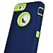 MAXCURY for iPhone 6 Case, for iPhone 6s Case, Heavy Duty Shockproof Series Case with Built-in Screen Protector Compatible with All US Carriers - Navy/Lime