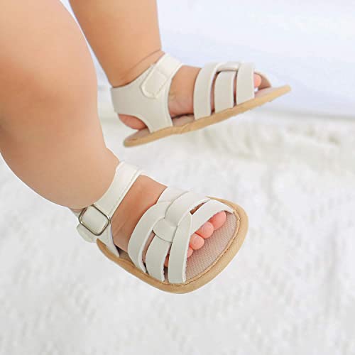 Babelvit Infant Baby Girl Boy Sandals Comfort Premium Summer Outdoor Casual Beach Shoes With Flower Bowknot Anti Slip Rubber Sole Newborn Toddler Prewalker First Walking Shoes #TOP2