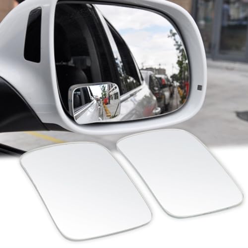Dikdörtgen Gerçek Cam Kör Nokta Aynası Park Aynası 360 Derece 3M Foam Yapıştırıcılı Hareketli 2 Adet