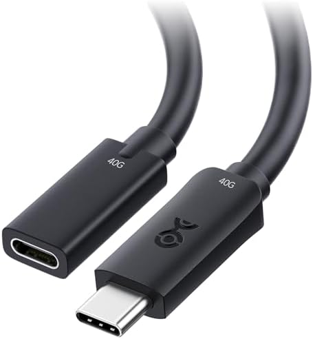 Cable Matters 40Gbps USB4 Extension Cable, USB4 Male to Female, 3.3ft /1m