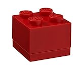 4 Mini LEGO Boxes side by side fit perfectly into the larger LEGO Lunch Box