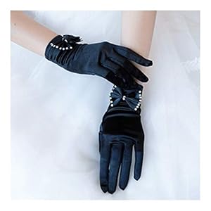 Bjtyht Nobility Elegante Damenhandschuhe Schwarz