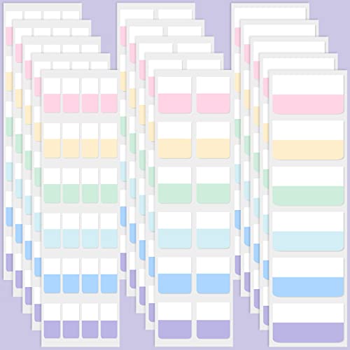 420 Pieces Sticky Index Tabs Self Adhesive Flag Tabs Writable and Repositionable File Tabs Flags Colored Reading Tabs Page Markers for Binder, Book, Paper, Note, Filer Folder, 3 Sizes (Colorful)