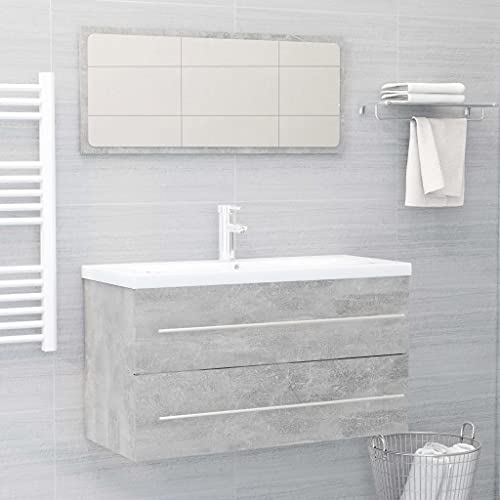 La parte superiore del mobile è ideale per posizionare il lavello. Lo specchio aggiunge anche un aspetto eccellente all'arredamento della vostra casa. Inoltre, questo set da bagno è facile da pulire con un panno umido. Nota: il lavandino non è incluso nella consegna; la maniglia superiore del mobile serve solo per appendere un asciugamano e non per aprire il cassetto.